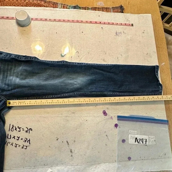 Calvin Klein Jeans Lean Boot Women's 28/6 Blue 5-Pocket Low Rise Medium Wash - Picture 10 of 15